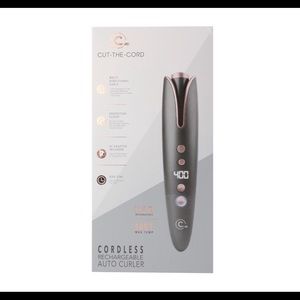 Ctc Cordless Auto Curler In Grey/rose Gold